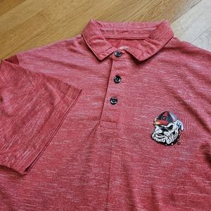 Rivalry Threads 91 Since 1991 UGA Bulldogs 3 Button Short Sleeve Polo
